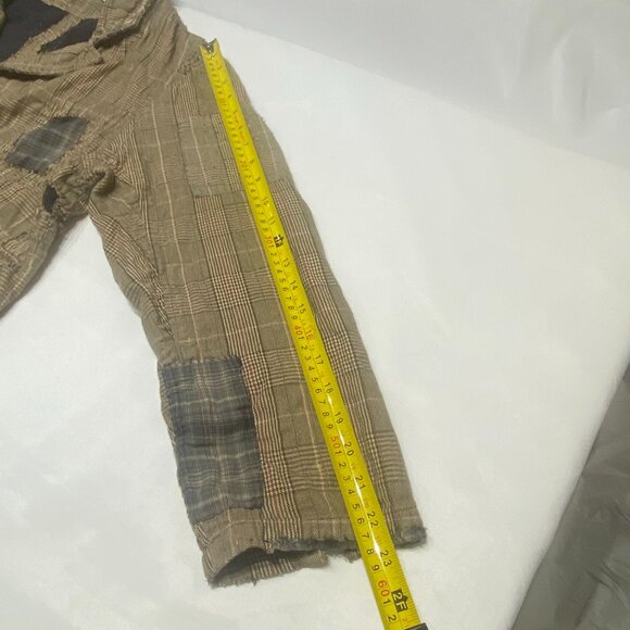 Magnolia Pearl Boro Patchwork Plaid Cropped Jacket – Rare & Authentic - Picture 11 of 11